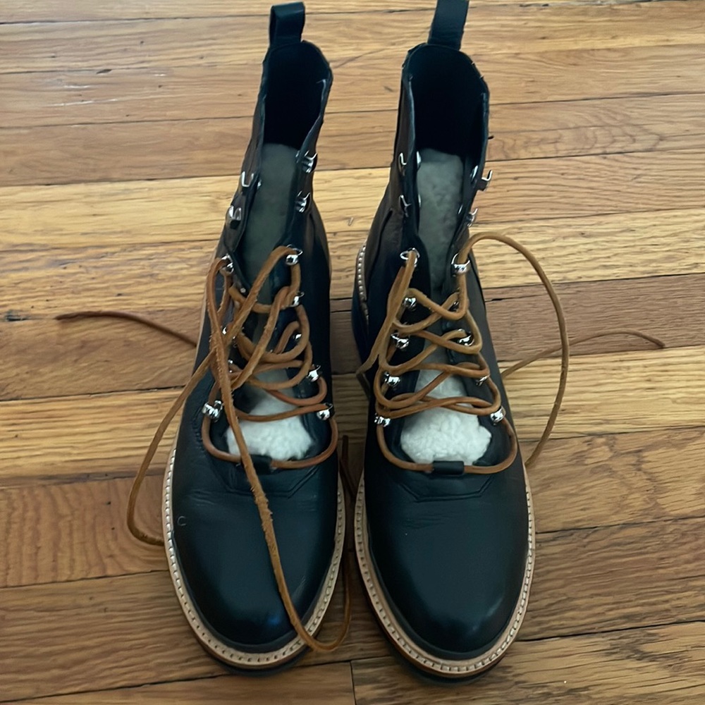 Marc Fisher izzie hiking boots black 8.5